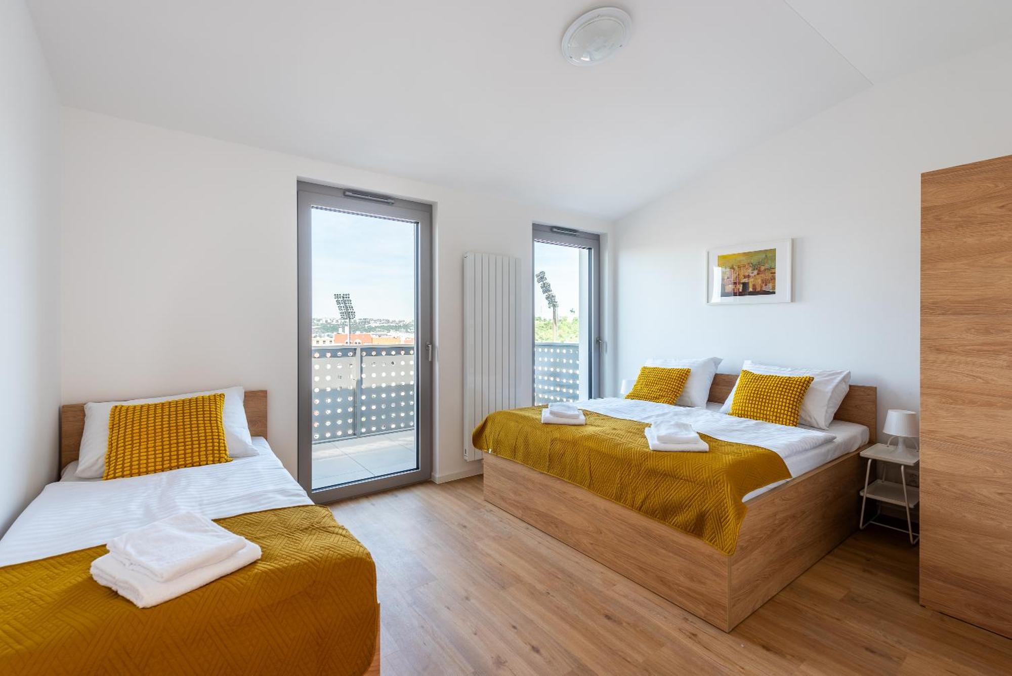 Libero Apartments Praag Kamer foto